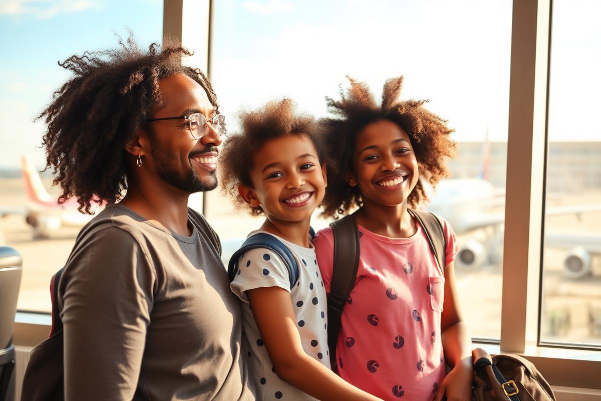 Family traveling together